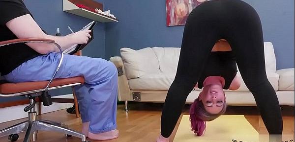  Teen device bondage Ass-Slave Yoga